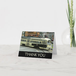 Carte De Remerciements Trolley de San Francisco
