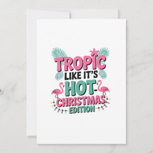 Carte De Remerciements Tropic Like It’s Hot : Christmas Edition