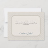 Carte De Remerciements Tropical Beach Palm Mariage (Dos)