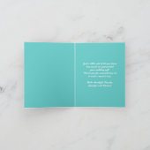 Carte de remerciements Tropical Beach Wedding (Intérieur)