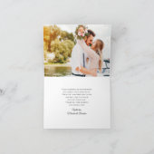 Carte De Remerciements Tropical Beach Wedding Starfish (Intérieur)