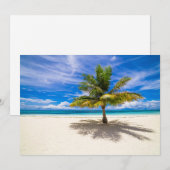 Carte De Remerciements Tropical Beaches | Bora Bora, French Polynesia (Devant / Derrière)