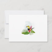 Carte De Remerciements Tropical Floral Save the Date Card (Dos)