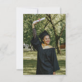 Carte de remerciements Tropical Graduation avec Ph (Dos)