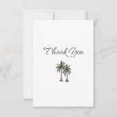Carte De Remerciements Tropical Palm Trees Birthday Gift (Devant)