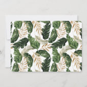 Carte de remerciements tropicale peinte (Dos)