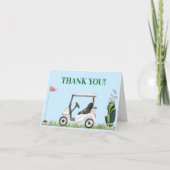 Carte De Remerciements Trou Dans Un Baby shower De Golf (Devant)