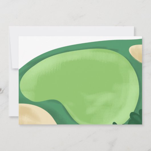 Carte de remerciements Trou Dans Un Golf Anniversa (Dos)