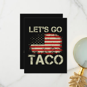 Carte De Remerciements Trump abandonne toujours Let's Go Taco