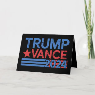 Carte De Remerciements Trump Vance 2024 Président 47 États-Unis Vintage