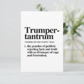 Carte De Remerciements Trumper Tantrum Définition (Debout devant)