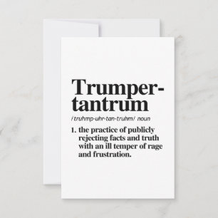 Carte De Remerciements Trumper Tantrum Définition