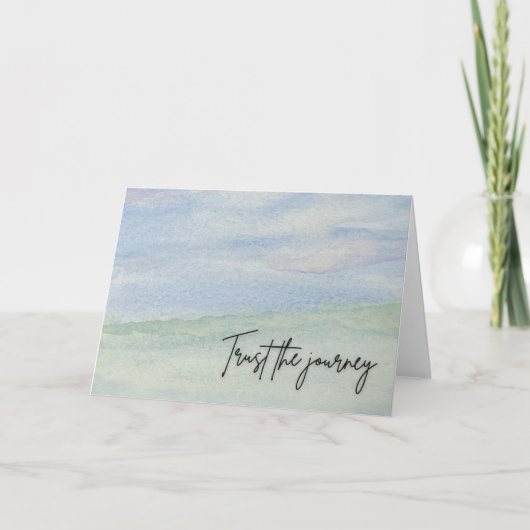 Carte De Remerciements Trust the Journey 7x5 Note Card (Devant)