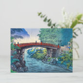 Carte De Remerciements Tsuchiya Koitsu - Pont sacré à Nikko (Debout devant)