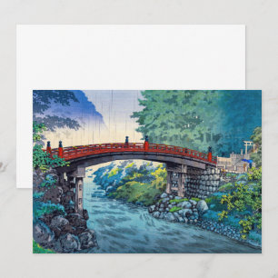 Carte De Remerciements Tsuchiya Koitsu - Pont sacré à Nikko