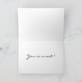 Carte De Remerciements Tu es gentil (Intérieur)