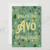 Carte De Remerciements "Tu es le 'avo' à mon toast" (Devant)