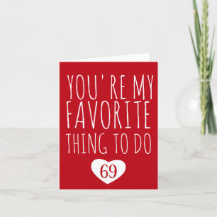 Carte De Remerciements Tu es ma chose préférée à faire drôle Vday Naughty
