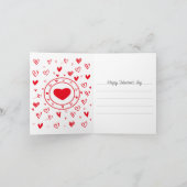 Carte De Remerciements Tu es mon mari favori Drôle Saint Valentin (Intérieur)