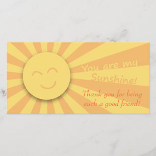 Carte De Remerciements Tu es mon Soleil !
