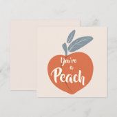 Carte De Remerciements Tu es une Peach (Devant / Derrière)