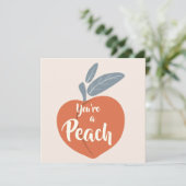 Carte De Remerciements Tu es une Peach (Debout devant)