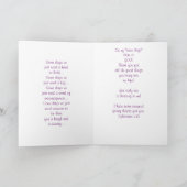 Carte De Remerciements Tu illumines ma vie (Intérieur)