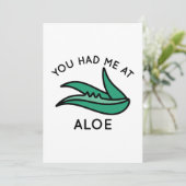 Carte De Remerciements Tu M'As Eu À Aloe (Debout devant)