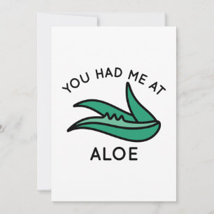 Carte De Remerciements Tu M'As Eu À Aloe
