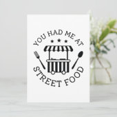 Carte De Remerciements Tu M'As Fait Manger Dans La Rue (Debout devant)