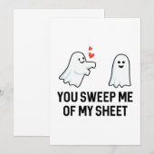 Carte De Remerciements Tu Me Balais De Ma Feuille (Devant / Derrière)