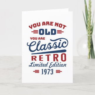 Carte De Remerciements Tu n'es pas vieux, tu es classique