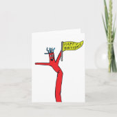 Carte De Remerciements Tubeman gonflable Wacking (Devant)