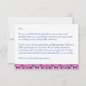 Carte De Remerciements Tuile de mariage remerciements Talavera mexicaine (Dos)