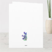 Carte De Remerciements Tuliforme rouge (Dos)