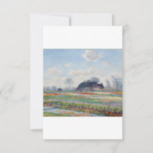 Carte De Remerciements Tulip Fields at Sassenheim par Claude Monet