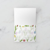 Carte de remerciements Tulipe colorée moderne pers (Intérieur)