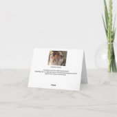 Carte De Remerciements tulipes aquarelle vive + message d'amitié (Dos)