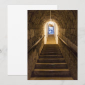 Carte De Remerciements Tunnel Dans Une Ancienne Mine De Sel (Devant / Derrière)