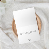 Carte de remerciements turquoise et or