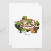 Carte De Remerciements Turtle Ramen Sushi (Devant / Derrière)