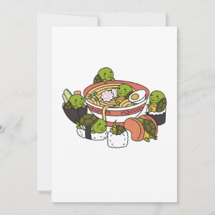 Carte De Remerciements Turtle Ramen Sushi