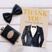 Carte de remerciements Tuxedo Best Man