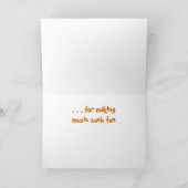 Carte de remerciements - tuyaux colorés (Intérieur)