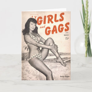 Carte De Remerciements "TV Girls and Gags" Note Card avec couverture de l