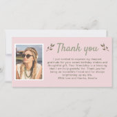 Carte De Remerciements Twigs moderne photo Anniversaire (Devant)