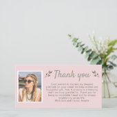 Carte De Remerciements Twigs moderne photo Anniversaire (Debout devant)