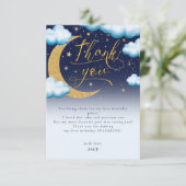 Carte De Remerciements Twinkle Little Star Boy Premier Anniversaire Remer (Debout devant)