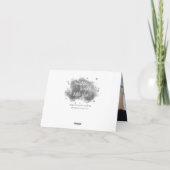 Carte De Remerciements Twinkle Little Star | Gris de charbon et argent (Dos)