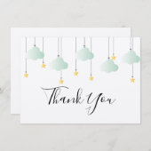 Carte De Remerciements Twinkle Twinkle Little Star Rustic Boho (Devant / Derrière)